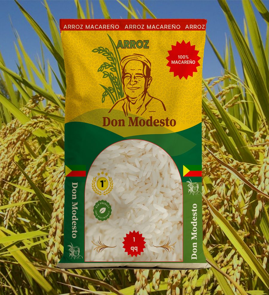 Saco de Arroz Don Modesto en el campo